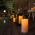 4" 6" Set 2 Homemory x Large Waterproof Outdoor Flameless Candles, Battery Operated Flickering LED Pillar Candles