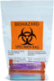 Mantianstar Biohazard Bags 6x9in/15x25cm,Specimen Bags with Biohazard Logo Printing, Lab Sample Bag with