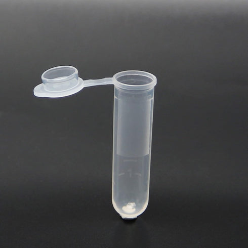 Bettomshin 300Pcs 5ml Round Bottom Centrifuge Tubes with Snap Cap, Transparent Mini Plastic Test Tubes
