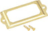 uxcell 10pcs Metal Label Holders, 70x33mm File Name Card Tag Frame for Office Library Drawer Cabinet, Gold Tone