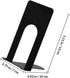4pcs FOMIYES Iron Book Ends for Desk Book Organizer for Home and Office and Shelves