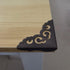 Corner Protector Edge 4 Pcs - Antique Metal Decorative Box Bumpers for Cabinet, Jewelry, and Furniture Hardware