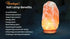 Salt Lamp Small Natural Himalayan lamp with Wooden Base, Color Changing LED Light for Bedroom, Desk, Office, Yoga