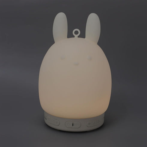 3 Focket Rabbit Night Light, Bluetooth Speaker White Noise Machine with Adjustable Brightness Touch Lamp Type C
