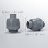 Conduit Connectors, 1/2 Inch Liquid Tight NPT Non-Metallic for PVC Electrical Flexible Conduit Fittings, 10-Pack