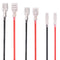 mxuteuk 30 Pcs Quick Splice 2.8/4.8/6.4mm Spade Crimp Terminal Block with Insulating Sleeve and Wire