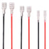 mxuteuk 30 Pcs Quick Splice 2.8/4.8/6.4mm Spade Crimp Terminal Block with Insulating Sleeve and Wire