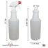Pinnacle Mercantile Plastic Spray Bottles - Leak Proof Technology, Empty 32 oz, Pack of 10, Made in USA