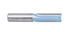 Accusize Industrial Tools 1/2'' Cutting Dia. x 1-1/2'' Flat Length x 1/2'' Shank Double Flute Extra Long Router Bit