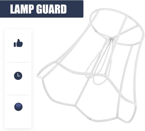 E27 Bulb Multi-Functional Lampshade Frame for Diy Wire Lamp Shade Stand Compatible with Table Lamps and Pendant Lights