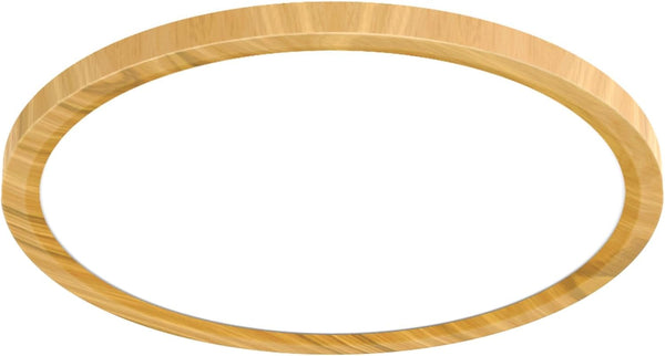 libtit 12Inch 28W Wood LED Flush Mount Ceiling Light, 3200lm Brightness, Adjustable