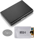 EASTNIGHTS RFID Credit Card Holder, Stainless Steel Wallet for Women and Men, 5PCS Card Slots