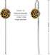 FekiLoot 1" A Bouquet of Black Sunflowers Bookmark Cool Unique Metal Bookmark Fantasy Hook Book Mark Vintage Book