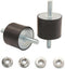 M12 Rubber Vibration Isolator Mounts, Double Stud Shock Absorber Isolation Silent-Blocks for Car Boat Motors, 4pcs