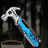 HomeExit Steel Multifunction Tool, Aluminum Alloy and Stainless Steel Construction, Blue Compact Multi