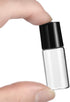 50 Pack 3ml Clear Glass Sample Vials for Essential Oils, Empty Roller Bottles with Stainless Steel Roller Ball