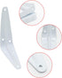 Mormchlots 24Pcs 4 3 Inch x White Shelf Brackets, Heavy-Duty Metal Steel Corner L Brackets for Shelves Shelf
