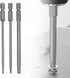 11PCS Torx Head Screwdriver Bit Set, 1/4 inch Hex Shank S2 Steel, Magnetic Security T6-T40