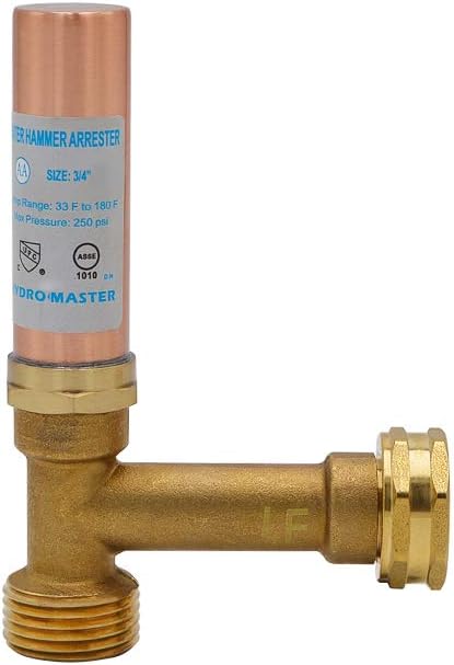 HYDRO MASTER Tee Water Hammer Arrestors, 3/4 in. FHT x 3/4" in. MHT