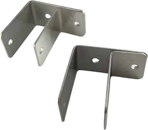Harris Hardware TP15239 Stamped Steel Pilaster Pack for 1-1/4 in. Post, Includes 2 One-Ear Brackets and Fasteners
