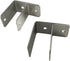 Harris Hardware TP15239 Stamped Steel Pilaster Pack for 1-1/4 in. Post, Includes 2 One-Ear Brackets and Fasteners