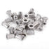 Aluminum Flat Head M6 Blind Insert Rivet Nut, 6mm, Pack of 25