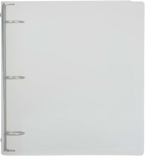 JAM PAPER Plastic 1.5 inch Binder, Clear 3 Ring Binder, Sold Individually