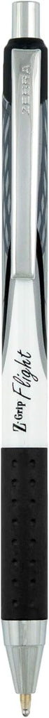 Zebra Pen Z-Grip Flight Retractable Ballpoint Pen, 1.2mm, Bold Point, Black Ink, 5-Count