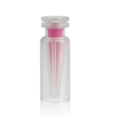 11 mm Snap Top Vials with 0.3 mL Fused Micro Inserts, Polypropylene, Pack of 100