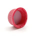 GL45 PBT Screw Caps for Lab Media Bottles, Pack of 4 with Internal Molded Seal Ring, 180?, Red