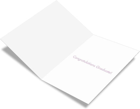 NobleWorks - Funny Retro Graduation Card - Congratulations Notecard for Graduate, School, College Grad Humor