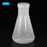 PATIKIL 1000ml Plastic Erlenmeyer Flask with Screw Caps, 2 Pack Narrow Mouth Conical Flask for Laboratory