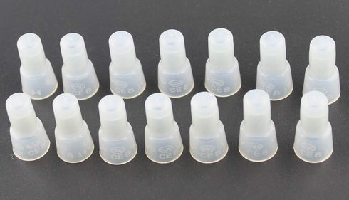 Rextin 100pcs CE8 Closed End Wire Crimp Connectors, Protective Wire Crimp Cap Terminals
