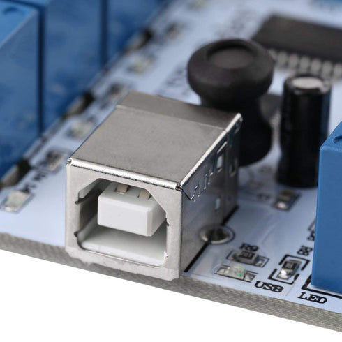 8-Channel 12V USB Relay Board - Module Controller for Automation Robotics