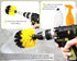 3 Set 2/3.5/4 1/4" Pcs Drill Brush Attachments for Cleaning - Drill Brush Scrubber with Nylon Bristles, in Heads, Hex