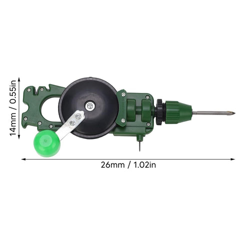 FTVOGUE Manual Hand Crank Drill Multifunctional Hand Drill Knife Sharpener Glass Cutter ABS Tool with Drill Bit for Woodworking, Other Hand Tools and Accessories