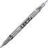 Tombow 82040 Fudenosuke Brush Pen, Twin Tip, Black/Gray for Calligraphy and Art Drawings