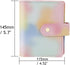 Pink PU Leather Budget Binder Cover, for A7 6-Ring Money Organizer Budgeting Refillable Loose Leaf Receipt Binder Notebook Bookmark Planner Book with Card Pockets Snap Buckle by MEI YI TIAN