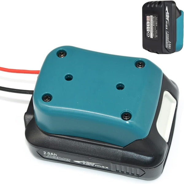 Adapter for Makita Battery 12V MAX, Power Wheels Adapter Dock, Battery Holder Wall Mount (Battery not Included)
