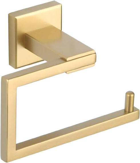 GERZWY Gold Stainless Steel Toilet Paper Holder Paper Towel Dispenser Tissue Roll