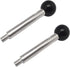 NGe 2pcs Machine Tool Handle with Ball Knob, Threaded Revolving Handle for Machine Tool Accessory