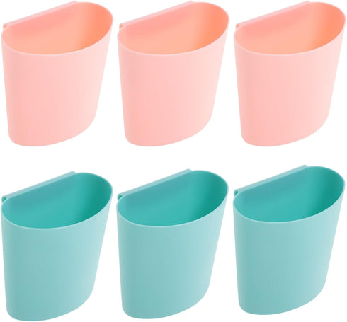 Alipis 6 Pack Hanging Cup Holder, Rolling Cart Accessories Utility Cart Storage