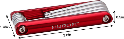 Chrome Vanadium Steel Wrench Set, 10-Piece, Includes Sizes T-6 to T-30 for Various Applications