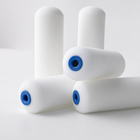 Mister Rui Foam Paint Roller, 4 Inch Paint Roller 10 Pack, High Density Small Foam Rollers for Painting