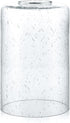 Skelang Seeded Lip-less Glass Lamp Shade, Cylindrical Light Cover with Fitter Opening, Replacement for Chandelier