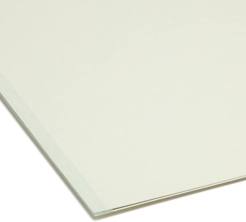 Smead Pressboard File Folder, Letter Size, 1/3-Cut Tab, 1" Expansion, Gray/Green, 25 per Box (13230)