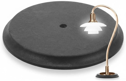 Generic Weighted Desk Lamp Base 4.40In Round Lamp Base Weight for Floor and