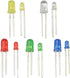 500Pcs 10 Values 5 Colors 3mm and 5mm Light Emitting Diodes Assorted Kit Electrical Components for Lighting Bulbs and Lamps(Red Yellow Blue Green White) by XINGYHENG