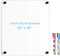 Clear Acrylic Dry Erase Board, 12" X 14" Black Non-Magnetic Frameless White Board for Wall, 2 Markers
