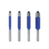 MNA Top Double Bearing Flush Trimming Router Bits Set of 4, Straight